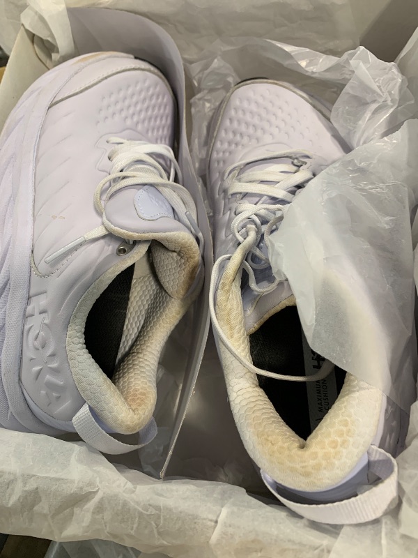 Photo 1 of **USED AND STAINED****Hoka Men's Bondi Slip Resistant Harbor Mist/Lunar Rock 8 Medium