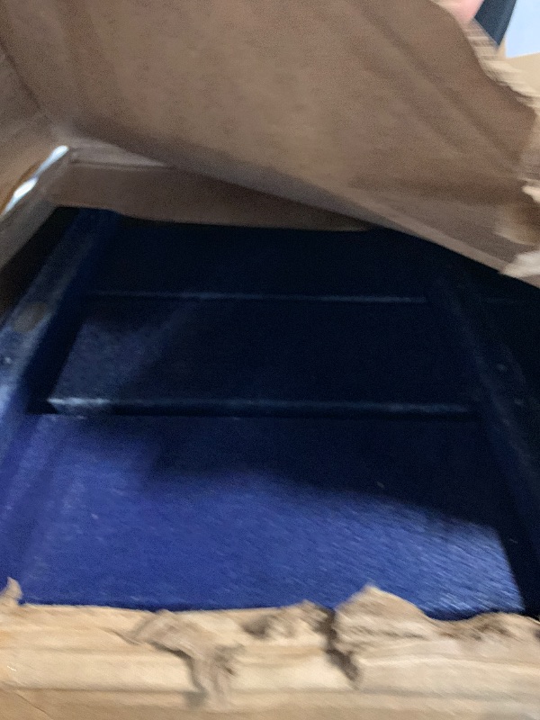 Photo 1 of *** MISSING HARDWARE****POLYWOOD Modern Adirondack Chair – All-Weather Outdoor Lawn Adirondack Chairs – HDPE, Fade-Resistant & Durable Outdoor Furniture – For Patio, Deck & Fire Pit Chairs – Navy