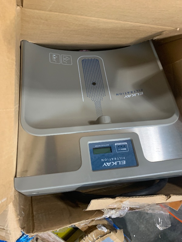 Photo 1 of (4/17/2026 ***FINAL SALE/NO RETURN, SOLD AS PARTS***)
 Elkay LZS8WSLP Enhanced Bottle Filler & Single ADA Cooler Refrigerated Light Gray Granite High Capacity Lead Drop Down Wrapper