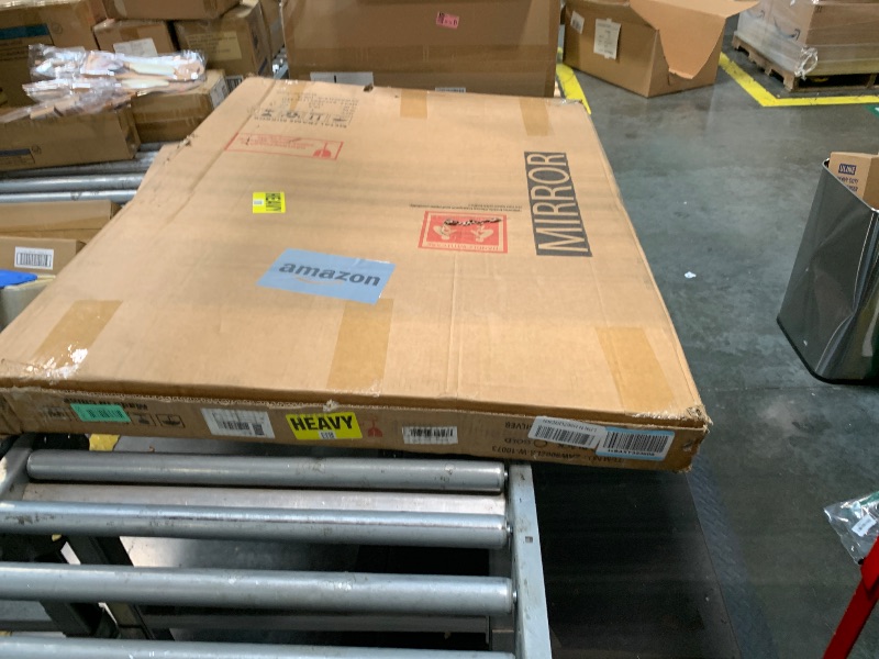 Photo 1 of ***MISSING HARDWARE, SELLING FOR PARTS AS IS FINAL SALE***Hasipu Vanity Mirror with Lights, 40" x 30" LED Makeup Mirror, Lighted Makeup Mirror with Dimmable 3 Modes, Touch Screen Control Vanity Mirror Square White***MISSING HARDWARE, SELLING FOR PARTS AS 