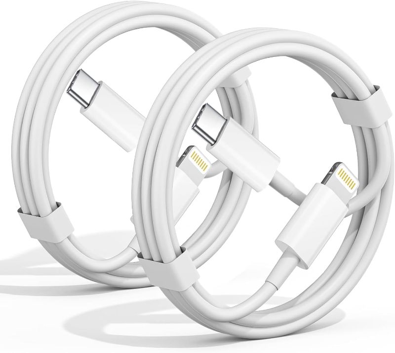 Photo 1 of ***SIMILAR***

USB C to Lightning Cable 3 Pack 6FT Apple MFi Certified iPhone Fast Charger Fast Charging Type c to Lightning Cable for iPhone 14 13 12 11 Pro Max Xr Xs 8 and More