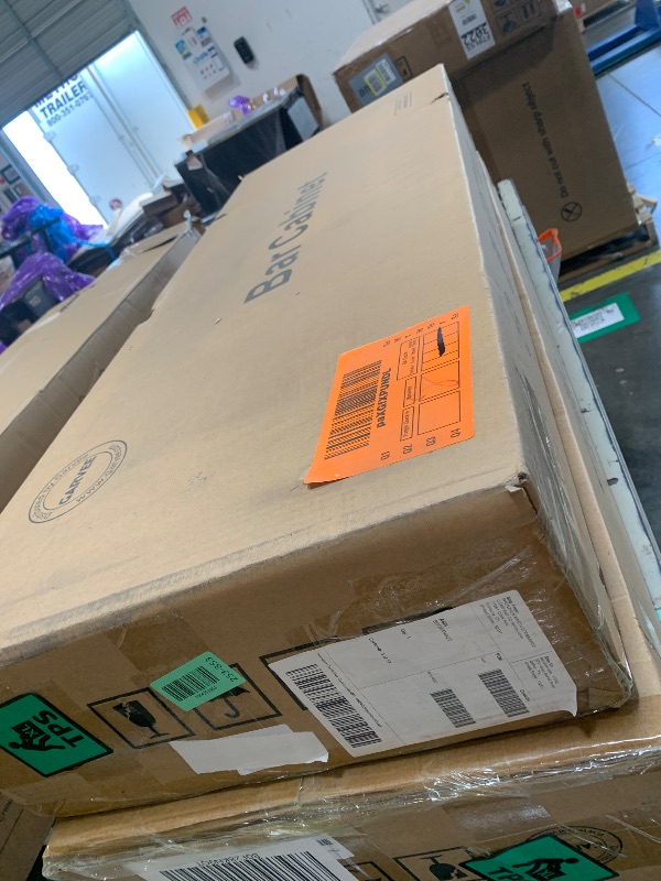 Photo 1 of ** FACTORY SEALED ** dainslef Wine Bar Cabinet with Wine Rack Glass Holder Kitchen Coffee Cabinet, Sideboard Freestanding Liquor Storage with LED Lights for Kitchen Living Room, Office,Dining Room