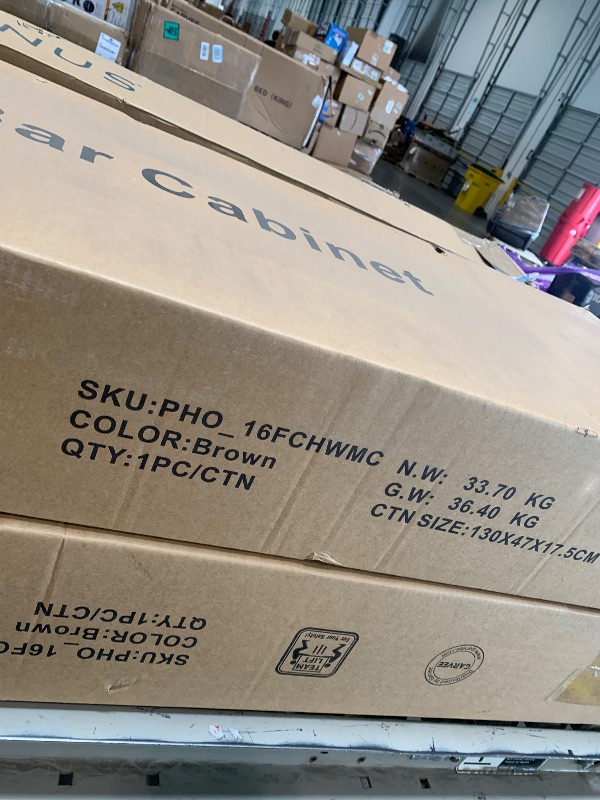 Photo 1 of ** FACTORY SEALED ** dainslef Wine Bar Cabinet with Wine Rack Glass Holder Kitchen Coffee Cabinet, Sideboard Freestanding Liquor Storage with LED Lights for Kitchen Living Room, Office,Dining Room