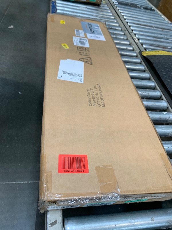 Photo 1 of ** FACTORY SEALED** Kinchoix Pipe and Drape Backdrop Stand 8ftx10ft Adjustable Background Support System Heavy Duty Background Stand for Wedding Banquet Decorations Silvery