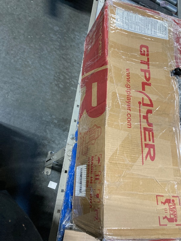 Photo 1 of ***MISSING PARTS*** GTPLAYER RGB Gaming Chair, Computer Gamer Chair with Footrest and LED Lights, PC Gamer Chairs for Adults, High Back Reclining Office Chairs, Linkage Armrest (Black)