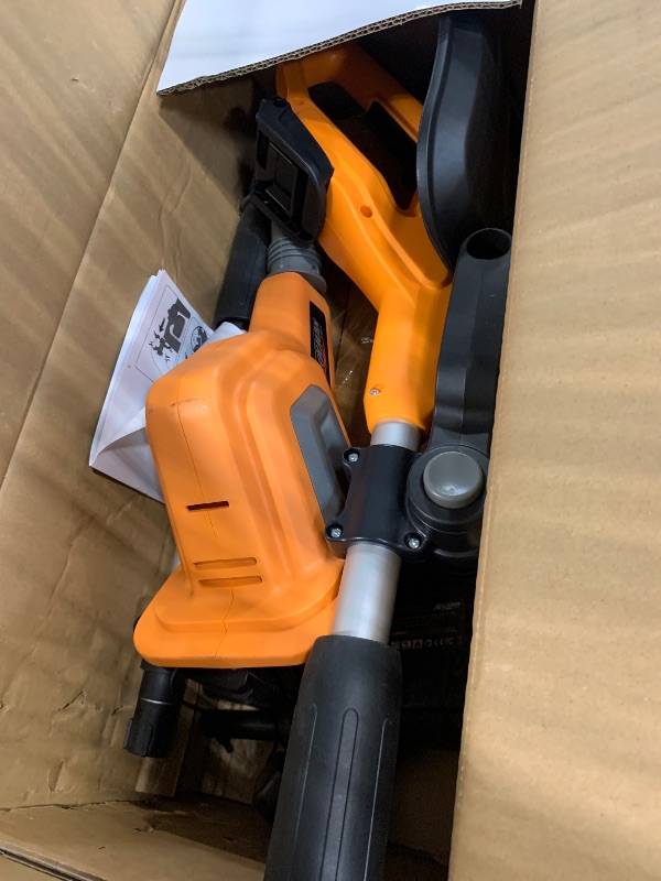 View 3 of **UNTESTED**
Alloyman 20V Cordless Tiller Cultivator, 360RPM Electric Garden Tiller, with 2 * 4.0Ah Batteries & Charger, 9In Tilling Width and 6.6In Depth Garden Rototiller for Lawn/Gardening/Soil Cultivation