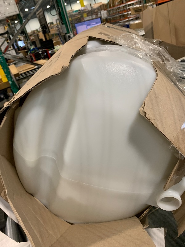 Photo 1 of ***PLUG NOT INCLUDED*** Chapin 98142 Water Storage Tank, 40?Gallon, Utility Water Supply, Translucent Chemical?Resistant Poly Tank, 6" Wide Cap, 2" Drain & Garden?Hose Port for Farms, Acreage, Gardens & Orchard