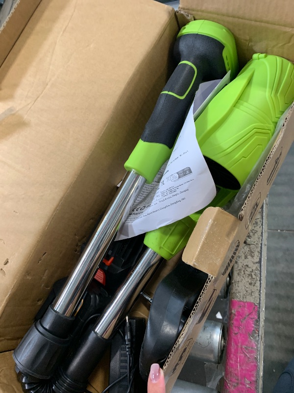 Photo 1 of ***SIMILAR ITEM*** Acivirdde Cordless Leaf Blower, Foldable Brushless Garden Blower, Powerful Electric Leaf Blower, Can Blow Away Fallen Leaves,Snow, and Debris.