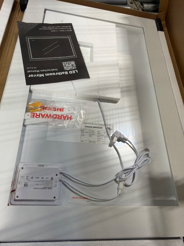 Photo 1 of ***SIMILAR**** InfiniGlass 30"x24" LED Bathroom Mirror with Anti-Fog, Stepless Dimmable Lights, 3 Color Modes, Shatter-Proof Tempered Glass,Waterproof Design
