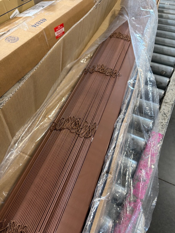 Photo 1 of *** SIMILAE ITEM*** **UNKNOWN SIZE** 2" Slats Cordless Window Blinds Faux Wood Blind, Indoor Wood Blinds  Privacy Horizontal Blinds(Brown)