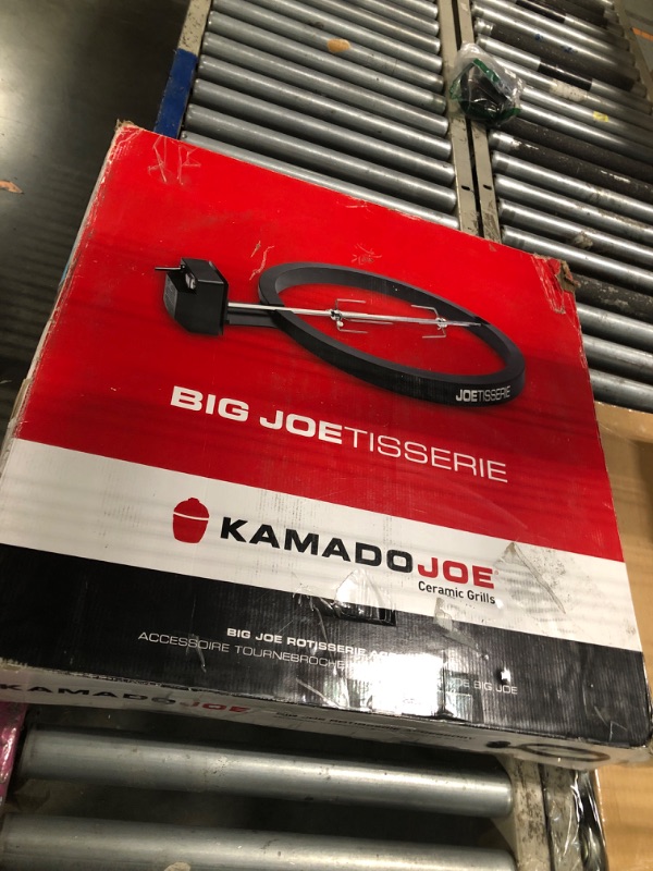 View 2 of ****UPDATED 5/1***Kamado Joe JoeTisserie Rotisserie Accessory Attachment for 24-inch Big Joe Grills with Stainless Steel Spit Rods up to 50 lbs of Food, Model BJ-TISSERIENA