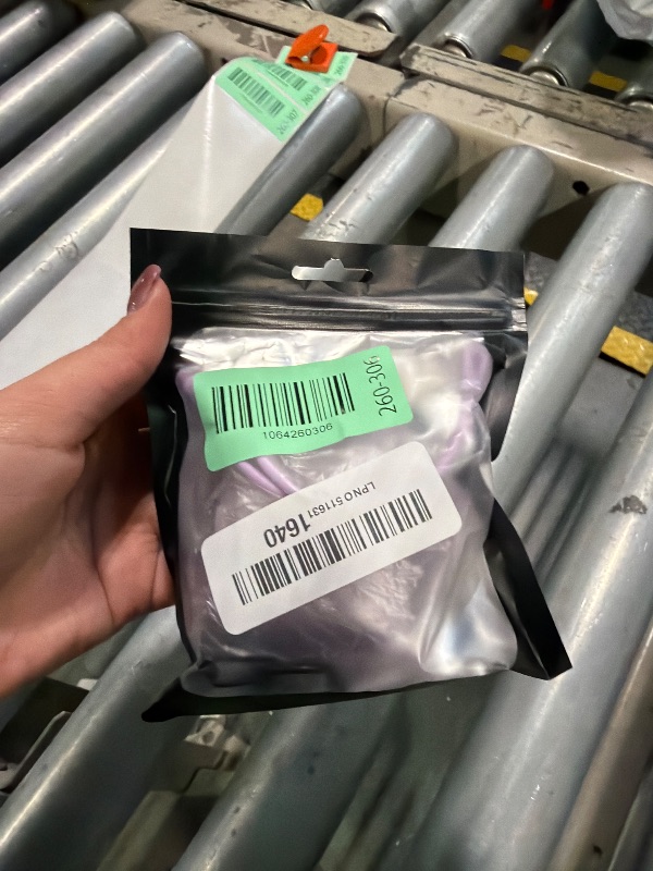 Photo 1 of [with Safety Lock] for Beats Fit Pro Case Cover,Clear Case for Apple Beat Fit Pro 2021,Beat Fit Pro Accessories with Anti-Lost Keychain/Silicone Wrist Strap(Clear Purple)