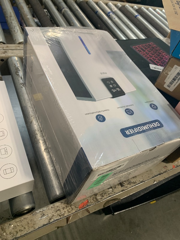 View 2 of ***SEALED*** Dehumidifier, Dehumidifiers for Home, 98 OZ Water Tank, (1000 sq.ft) Quiet Dehumidifier for Basement Bedroom Bathroom with Humidity Display, Auto Shut Off, Relaxing 7 Color Ambient Light(Slategray)