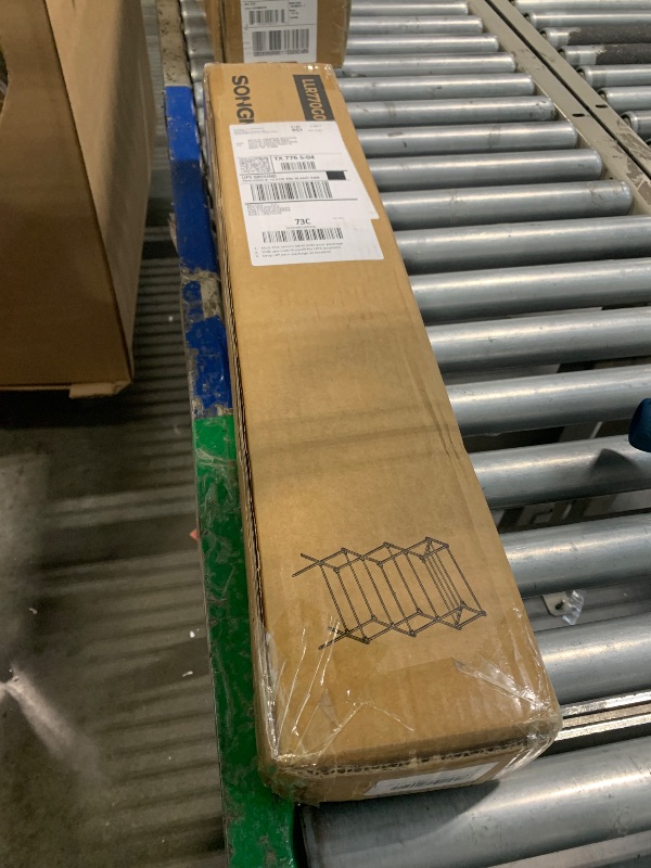 Photo 1 of ***SIMILAR ITEM*** Amazon Basics Foldable Portable Metal Clothes Drying Rack for Indoor Air Drying, Energy Saving, 14.5 x 29.5 x 41.8 inches, Chrome Silver