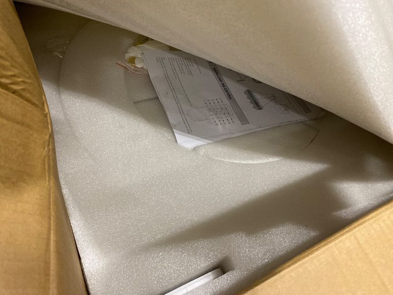 Photo 1 of *MISSING PARTS UNKNOWN*
Tinkoso Gold Crystal Chandeliers for Dining Room,24" Luxury K9 Raindrop Crystal Chandelier,Adjustable Brushed LED Pendant Ceiling Light Fixture with Leaf-Edge for Dining Living Room Foyer Entryway