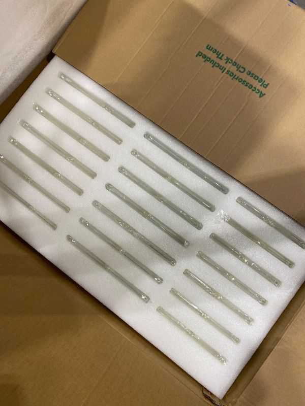 Photo 1 of *MISSING PARTS UNKNOWN*
Tinkoso Gold Crystal Chandeliers for Dining Room,24" Luxury K9 Raindrop Crystal Chandelier,Adjustable Brushed LED Pendant Ceiling Light Fixture with Leaf-Edge for Dining Living Room Foyer Entryway