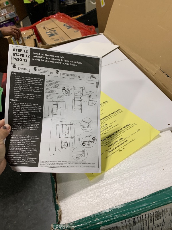Photo 1 of *USED*
ClosetMaid SuiteSymphony Wood Closet Organizer Starter Kit with Tower and 3 Hang Rods, Shelves, Adjustable, Fits Spaces 4 – 9 ft. Wide, Pure White