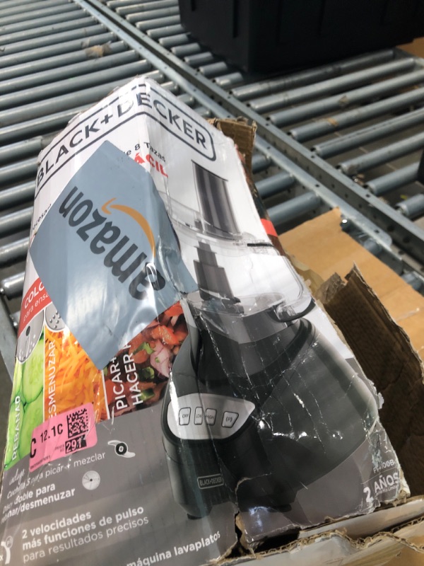 Photo 1 of **DIRTY USED***NOT NEW!!@!@!!!!!!!!!!!BLACK+DECKER 8-Cup Food Processor, Easy Assembly, Stainless Steel S-Blade, Shred, Slice, Chop, Puree, 450W Motor