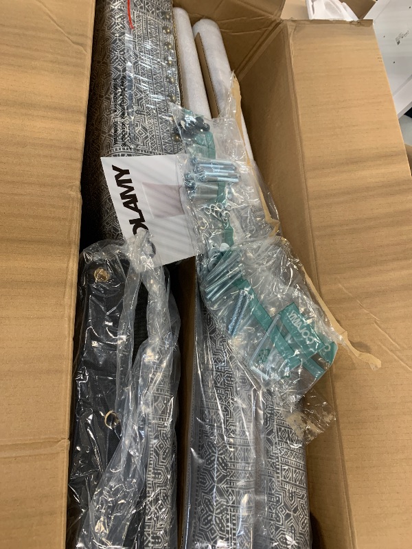 Photo 1 of ***********ONLY 2 CHAIRS/missing hardware*********COLAMY Upholstered Parsons Dining Chairs Set of 4, Fabric Dining Room Kitchen Side Chair with Nailhead Trim and Wood Legs - Boho