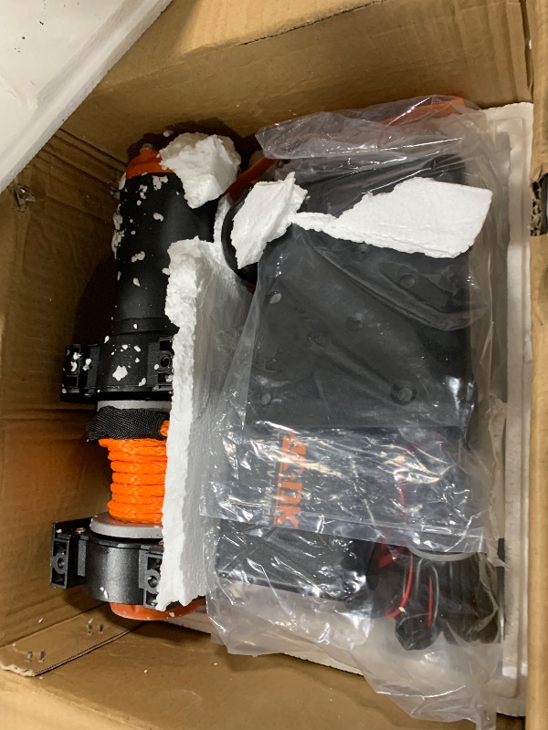 Photo 1 of *USED*
AC-DK 3500 lb ATV/UTV Winch Synthetic Rope Kits, 12V Winch with Wireless Remote for Off Road Trailer Boat RV Towing Winches, Winch with Mounting Plate and Wired Remote