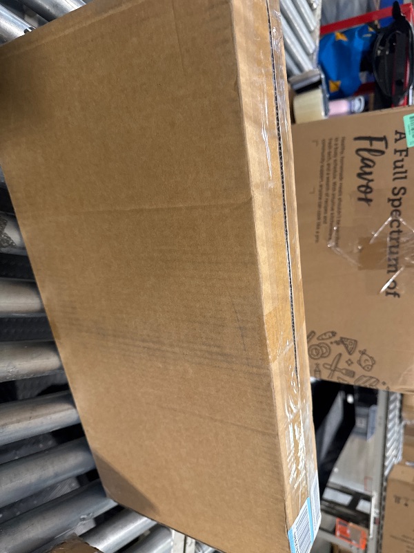 Photo 1 of *MINOR DAMAGE - USED*
Wicker Storage Basket - Large 12x12x10in Cube, Woven Wicker for Shelves, Pantry, Kitchen & Bathroom Organization (Brown)