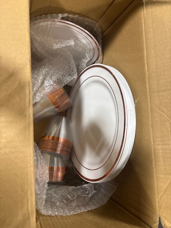 Photo 1 of - Disposable Plastic Plates, Cups