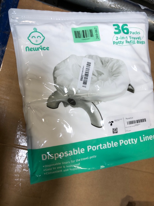 Photo 1 of [36 Counts] Newnice Disposable Potty Liners with Absorbent Pads, Leak-proof Portable Travel Bags for Toddler Training, Compatible with OXO Tot 2-In-1 Go Potty & Most Potty Chairs