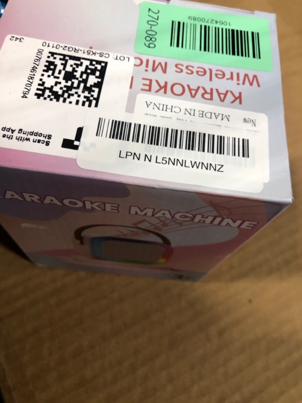 Photo 1 of ?2026 Newest? Mini Karaoke Machine for Kids Girls & Boys - Portable Bluetooth Speaker with 2 Wireless Microphones - Kids Birthday Gifts for Ages 4-10 - Kids' Instrument Accessories - Rose Gold