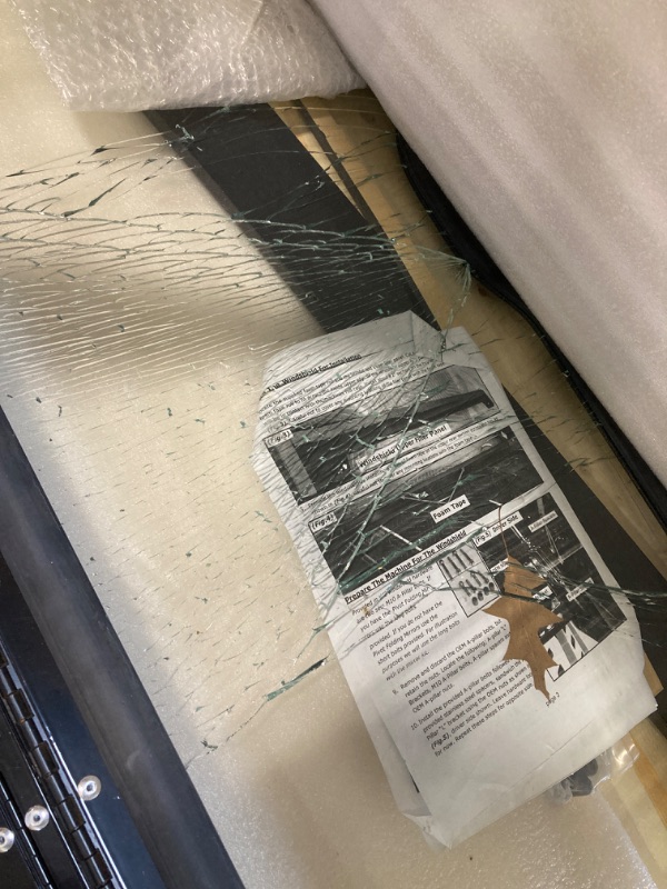 Photo 1 of **CRACKED GLASS, SEE IMAGE***  KUAFU Front Glass Windshield Compatible with 2019+ Honda Talon 1000R 1000X 1000X-4 Full Windscreen W/Wiper Aluminum Frame