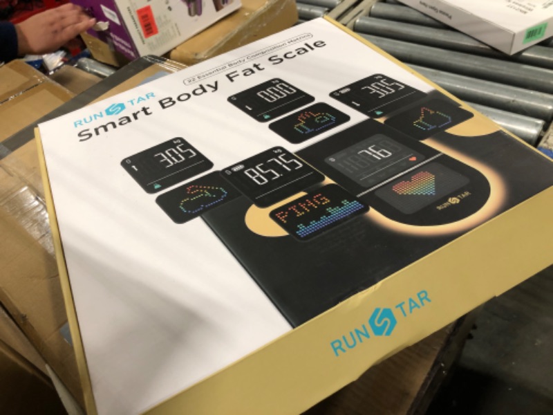 Photo 1 of **USED****RunStar Scale for Body Weight, Smart Scale with 8-in-1 VA Display, High Precision Bathroom Digital Scale for Body Weight Heart Rate BMI Body Fat 22 Body Composition Sync APP, FSA&HSA Eligible