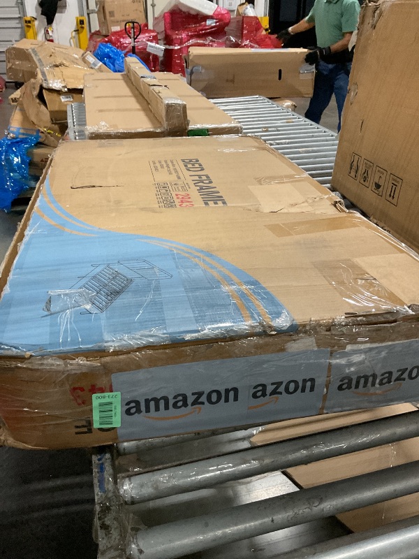 Photo 1 of *USED*
Allewie TWIN Size Platform Bed Frame with Fabric Upholstered Headboard and Wooden Slats Support, Fully Upholstered Mattress Foundation/No Box Spring Needed/Easy Assembly, Beige