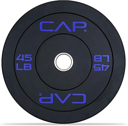 Photo 1 of **RETAIL: $58.97*ONE 45LB PLATE*
CAP Barbell Rubber Olympic Bumper Plate | Multiple Options/Colors