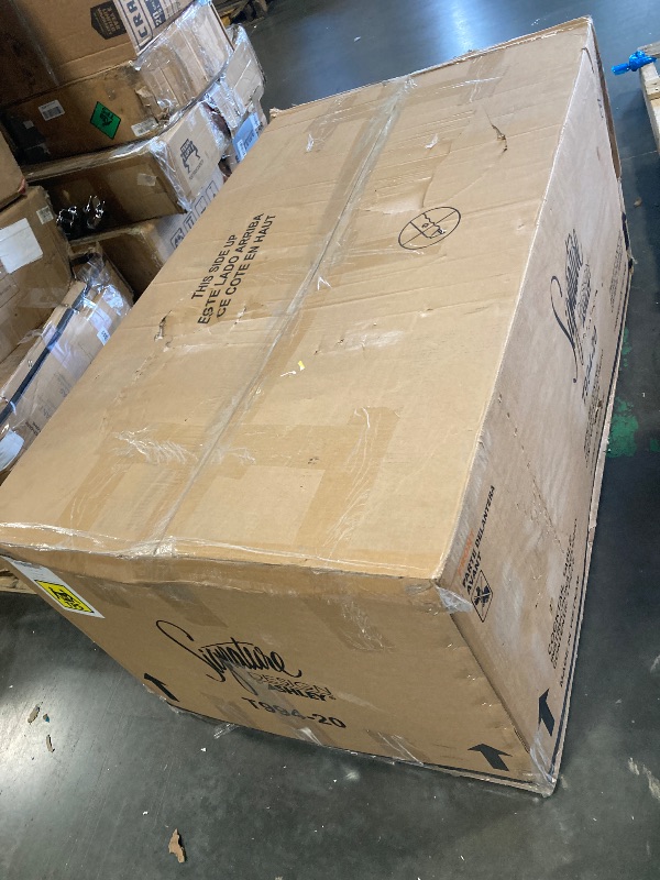 Photo 1 of ***MAY NEED A TRUCK**Signature Design by Ashley Bolanburg Lift-Top Coffee Table with Storage Two-Tone Rustic Farmhouse Cocktail Table – Brown/White