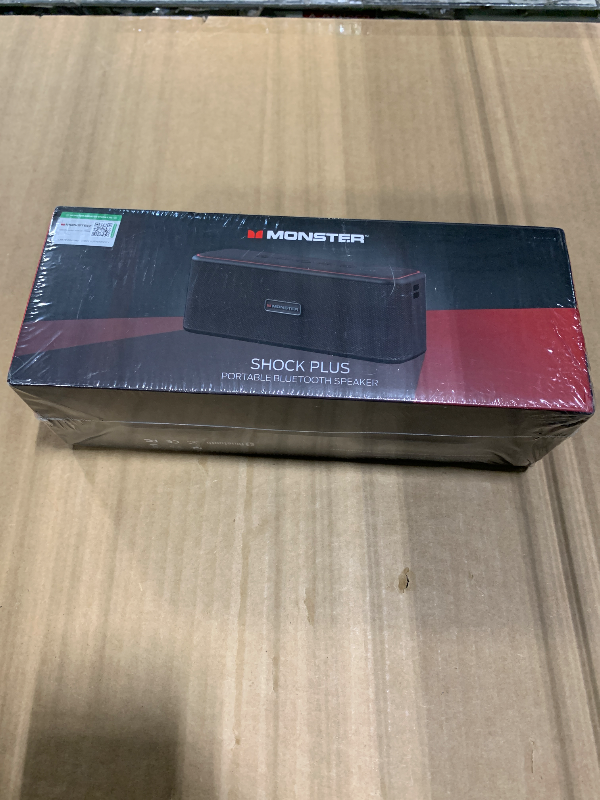 Photo 1 of *** NEW FACTORY SEALED *** Monster Shock Plus Portable Bluetooth Speaker, Bluetooth 6.0 Speaker,30W Dual Speaker, Deep Bass,15H Playtime, Support AUX/TF Card,IPX6 Waterproof, TWS pairing for Outdoor/Home/Party/Travel,Gift Ideas