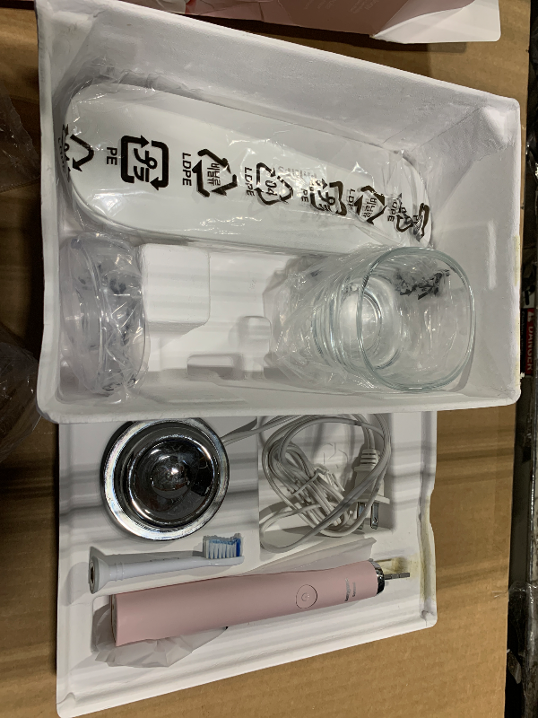 Photo 1 of **** VERY USED / NO USB CABLE ****
 Philips Sonicare DiamondClean Smart 9500 Electric Toothbrush, Sonic Toothbrush with App, Pressure Sensor, Brush Head Detection, 5 Brushing Modes and 3 Intensity Levels, Pink, Model HX9923/21