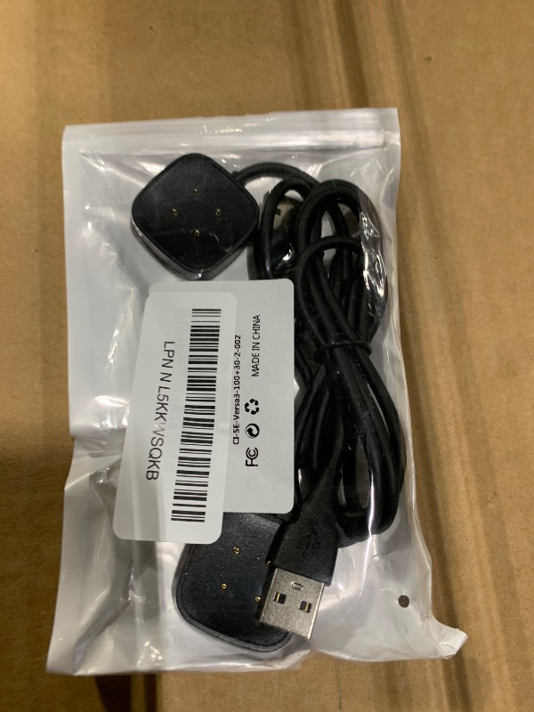 Photo 1 of [2-Pack] Charger Cable Compatible with Smart Watch Fitbit Versa 4 / Sense/Versa 3 / Sense 2, Replacement USB Charging Cradle Dock Stand Cable (3.3 ft/1.0ft)