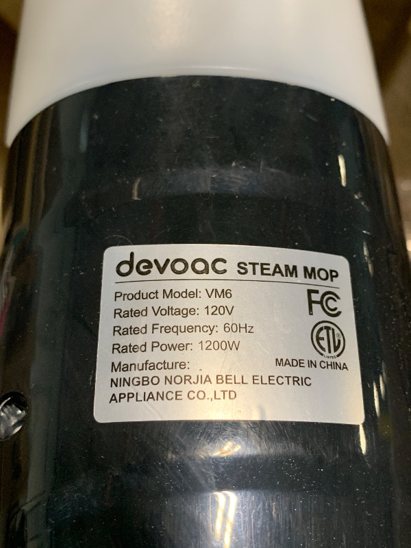 Photo 1 of *** ACCESORIES MISSING ***  DEVOAC VM6 Scrubbing Steam Mop with Rotating Mop Pads, 10 in 1 Steam Mop, Lightweight Spin Mop & 3 Steam Modes for Hard Floor Laminate Marble Floors