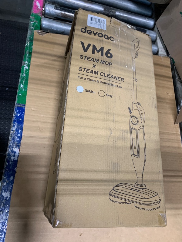 Photo 1 of *** ACCESORIES MISSING ***  DEVOAC VM6 Scrubbing Steam Mop with Rotating Mop Pads, 10 in 1 Steam Mop, Lightweight Spin Mop & 3 Steam Modes for Hard Floor Laminate Marble Floors