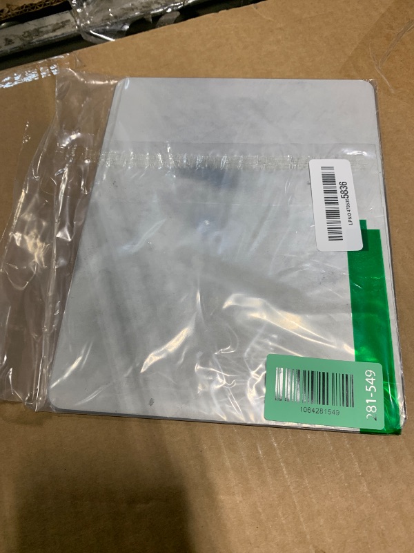 Photo 1 of *** USED *** Hard Silver Metal Aluminum Mouse Pad Mat Smooth Magic Ultra Thin Double Side Mouse Mat Waterproof Fast and Accurate Control for Gaming and Office(Small 9.05X7.08 Inch)