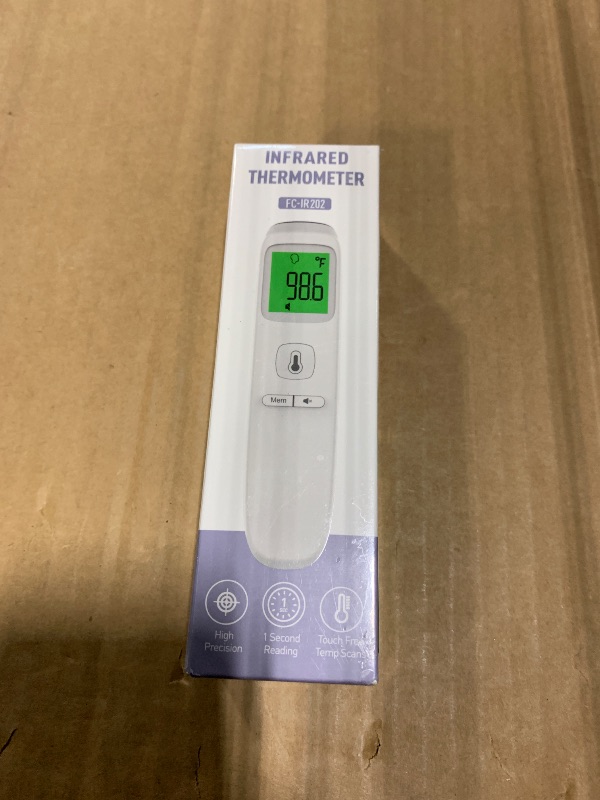 Photo 1 of *** NEW FACTORY SEALED *** No-Touch Thermometer for Adults and Kids, Accurate Digital Baby Thermometer, Fever Alarm & Silent Mode, 2 in 1 Forehead & Object Mode