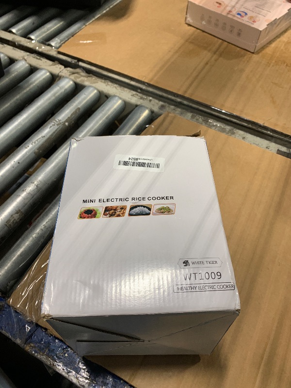 Photo 1 of 1.0L Mini Rice Cooker,WHITE TIGER Portable Travel Steamer Small,15 Minutes Fast Cooking, Removable Non-stick Pot, Keep Warm, Suitable For 1-2 People - For Cooking Soup, Rice, Stews & Oatmeal