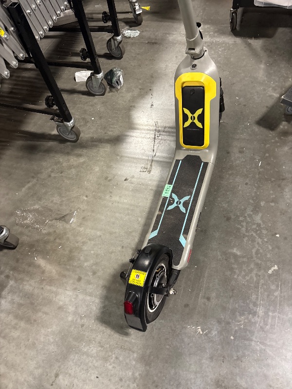 Photo 1 of **MISSING HANDLES CHARGER**
Hover-1 Alpha Foldable Electric Scooter with 450W Brushless Motor, 18 mph Max Speed, 10” Air-Filled Tires and 12 Mile Range
