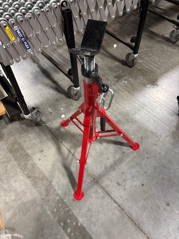 Photo 1 of **MINOR DAMAGE**
Towallmark Heavy-Duty Pipe Jack Stand, Adjustable Folding Pipe Stand, 2500 lbs Load Capacity, Ideal for Welding, Automotive, and Construction Projects