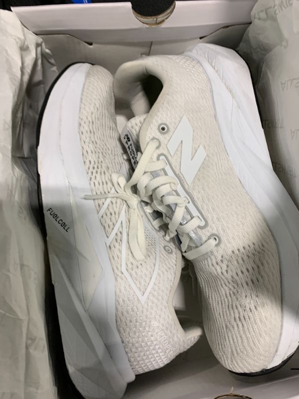Photo 1 of ***Damaged****New Balance Women's FuelCell Propel V5 Running Shoe, White/White/Black, 9.5