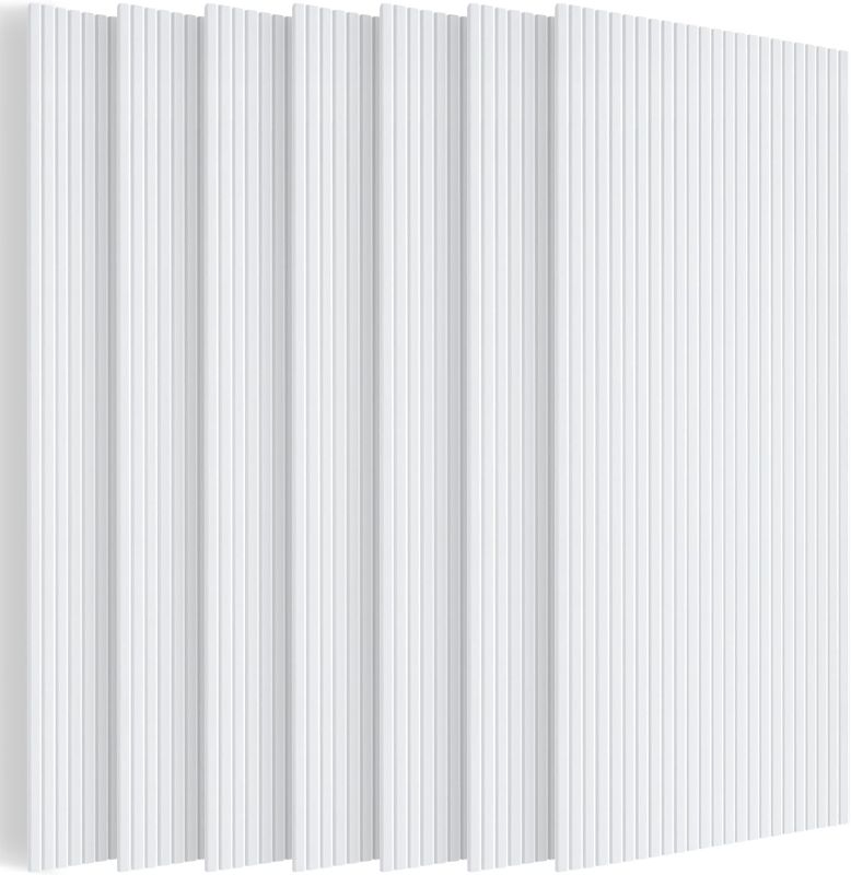 Photo 1 of ***FACTORY SEALED***BUBOS 10 Pack Large Acoustic Panels,47.2" X 23.6" X 0.4" Acoustical Wall Panel, Self-Adhesive Sound Proof Foam Panels, Decorative Soundproof Wall Panels for Home Studio Office (White)***FACTORY SEALED***
