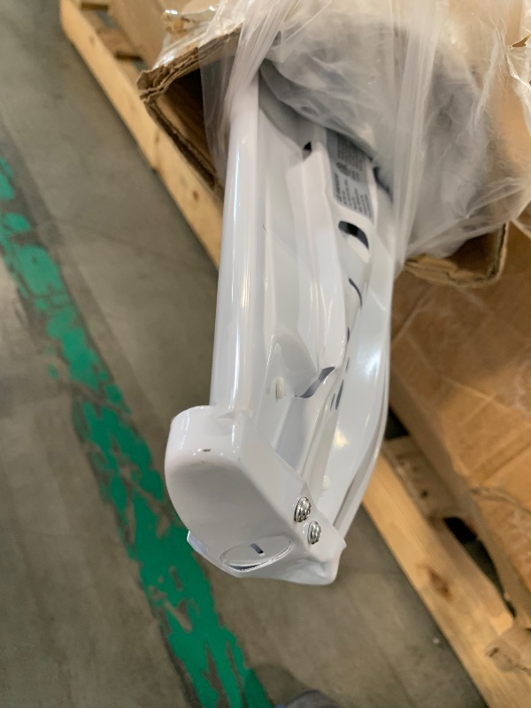 Photo 1 of  ***ONE IS HEAVILY DAMAGED, OTHER LIGHT IS SLIGHTLY BENT, SELLING AS IS FOR PARTS, FINAL SALE***hykolity 110W 8FT LED Shop Lights Ultra Slim LED Wraparound, 12600lm 5000K LED Strip Lights, 8 Foot Flush Mount Warehouse Garage Office Ceiling Light Fixture, 