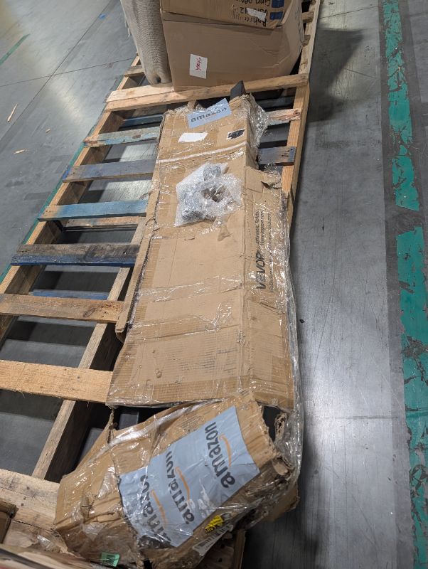 Photo 1 of ***PAINT CHIPPED, MINOR RUST DAMAGE, SELLING AS IS FOR PARTS, FINAL SALE***VEVOR Pallet Forks, 4000 lbs Clamp on Pallet Forks, 60" Total Length Heavy Duty Pallet Forks with Adjustable Stabilizer Bar, Tractor Bucket Forks for Loader Bucket Skid Steer Tract