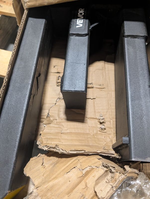Photo 1 of ***PAINT CHIPPED, MINOR RUST DAMAGE, SELLING AS IS FOR PARTS, FINAL SALE***VEVOR Pallet Forks, 4000 lbs Clamp on Pallet Forks, 60" Total Length Heavy Duty Pallet Forks with Adjustable Stabilizer Bar, Tractor Bucket Forks for Loader Bucket Skid Steer Tract