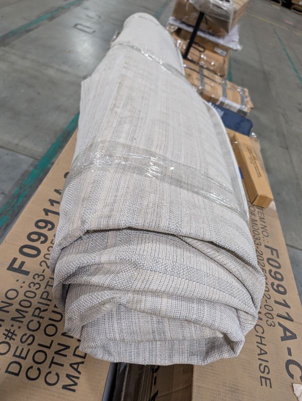 Photo 1 of ***MINOR DAMAGE ON THE BOTTOM SIDE, SELLING AS IS FINAL SALE***JONATHAN Y Nordby High-Low Arch Striped Ivory/Cream Indoor/Outdoor Area Rug, 12x18, Pet Friendly, Non-Shedding, Stain Resistant, Easy-Cleaning for Backyard, Patio (SCN104B-18)***MINOR DAMAGE O