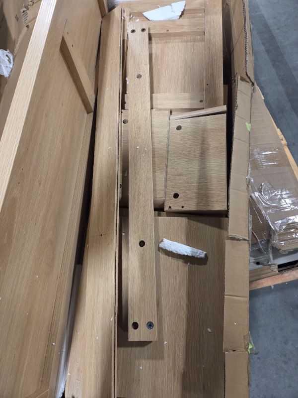 Photo 1 of ***NOT SAME TO STOCK IMAGE, UNKNOWN WOODEN TABLE SOLD FOR PARTS*** 4/28/2026 ***FINAL SALE/NO RETURN, SOLD AS PARTS ONLY*** 60" Rubber Wood Workbench, Heavy Duty Work Bench with Drawer & Shelf, Work Bench Table for Garage, Workshop, Home Storage, Woodwork